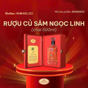 Rượu Củ Sâm Ngọc Linh (chai 500ml)