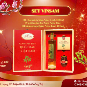 Set quà tặng Vinsam gỗ