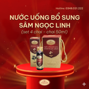 Nước Uống Bổ Sung  Sâm Ngọc Linh ( set 4 chai )